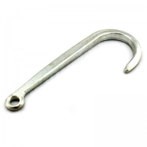 Kovaný Tow J Hook 3900 LBS WLL čirý zinek